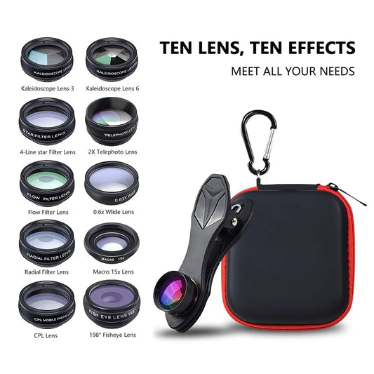 APEXEL Universal Phone Lens Kit