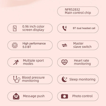 AirCharge Pro 2 — 2-in-1 Smartwatch with Built-In Wireless Earbuds